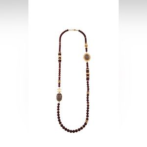 SOLD Rare rare Chanel Egypt 19A long red scarab necklace